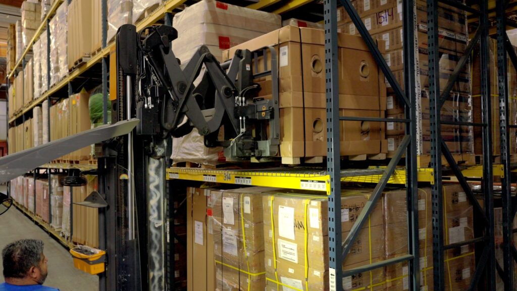 Putting pallets away